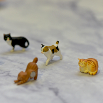 Li Chade introduces Japanese imported midori mini cat cartoon magnet animal refrigerator sticker set