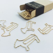 Japan imported MIDORI D-CLIPS creative paperclip office stationery stainless steel paper clip bookmark clip
