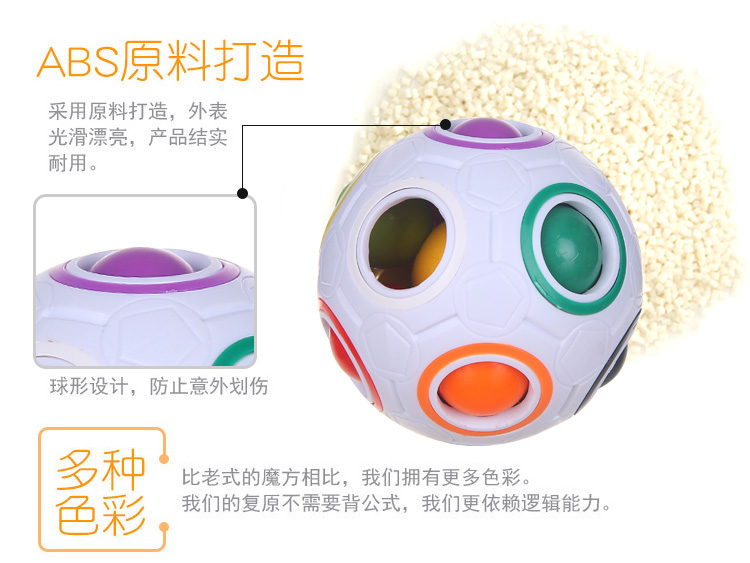 Ma thuật Cầu Vồng Bóng Báo Chí Sáng Tạo Bóng Đá Trẻ Em của Puzzle Khoa Học Đồ Chơi Hình Thông Minh Rubik Cube Đồ Chơi Thông Minh lego con gái