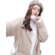 ທີ່ບໍ່ແມ່ນ shedding] mink velvet coat women's loose coat women's woolen coat women's mid-length winter coat women's