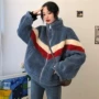 Mùa thu 2018 mới học sinh Hàn Quốc áo lông cừu nữ mùa đông buông lơi dày hoang dã áo cardigan ngắn thủy triều shop đồ nữ