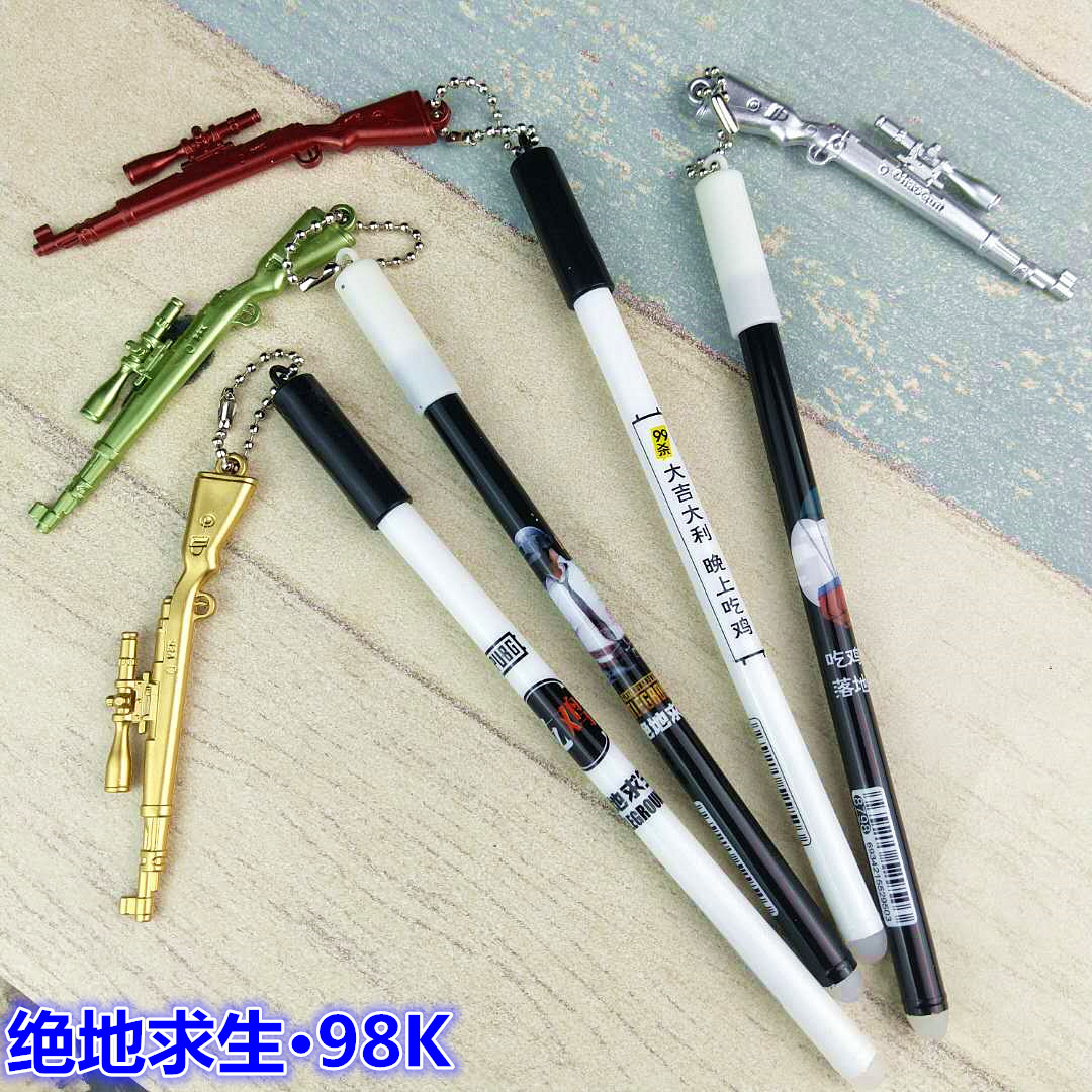 Creative eating chicken and easy to wipe neutral pen blue wholesale boy with Magic Yi brush pen