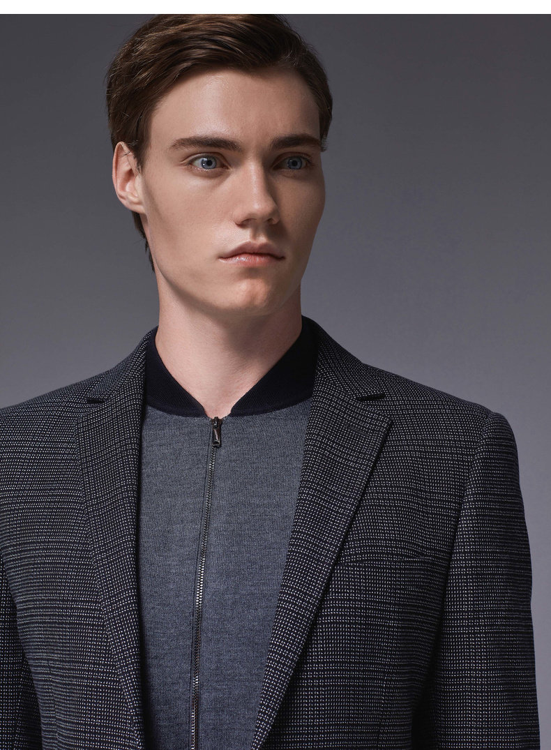 劲霸男装西服秋季新款休闲时尚商务单西服上衣外套男|BXFL3517