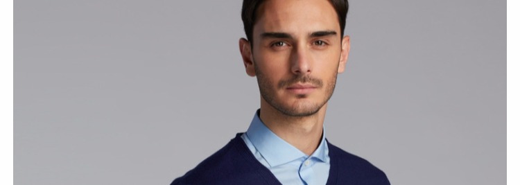 Jinba nam mùa thu đông mới áo len nam chạm đáy áo len cashmere nam | BYEJ3514 áo len cổ lọ nam