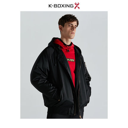 【专柜新品】劲霸男士羽绒服祝发财系列冬季连帽冬装外套CRHA4415