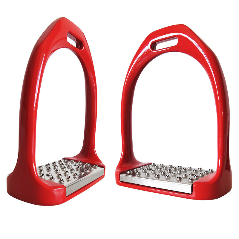 Die-cast aluminum stirrup Knight Stirrup stainless steel non-slip foot pedal color box
