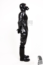 Catfish latex jumpsuit latex jumpsuit mask full coating