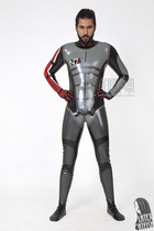 Catfish latex coat latex tights gel coat custom corset