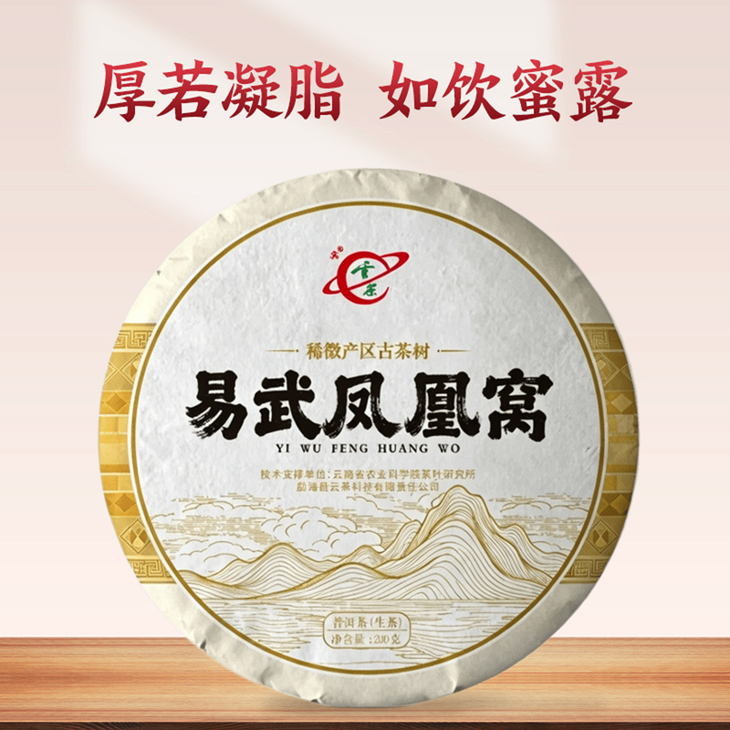 Yunnan Tea Science and Technology Institute Yuncha Technology 2026 Yiwu Phoenix Nest High-Canopy Ancient Tree First Spring Harvest Pu'Er Raw Tea