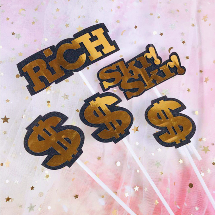 Bake a cake plug-in and get rich overnight Birthday Cake Decoration Dollar Rich Skri Cake plug-in Dress up