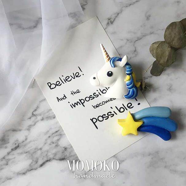 MOMOKO Aromatherapy Gypsum Ins Explosion Net Red Unicorn Car Car Air Vent Aromatherapy Birthday Gift