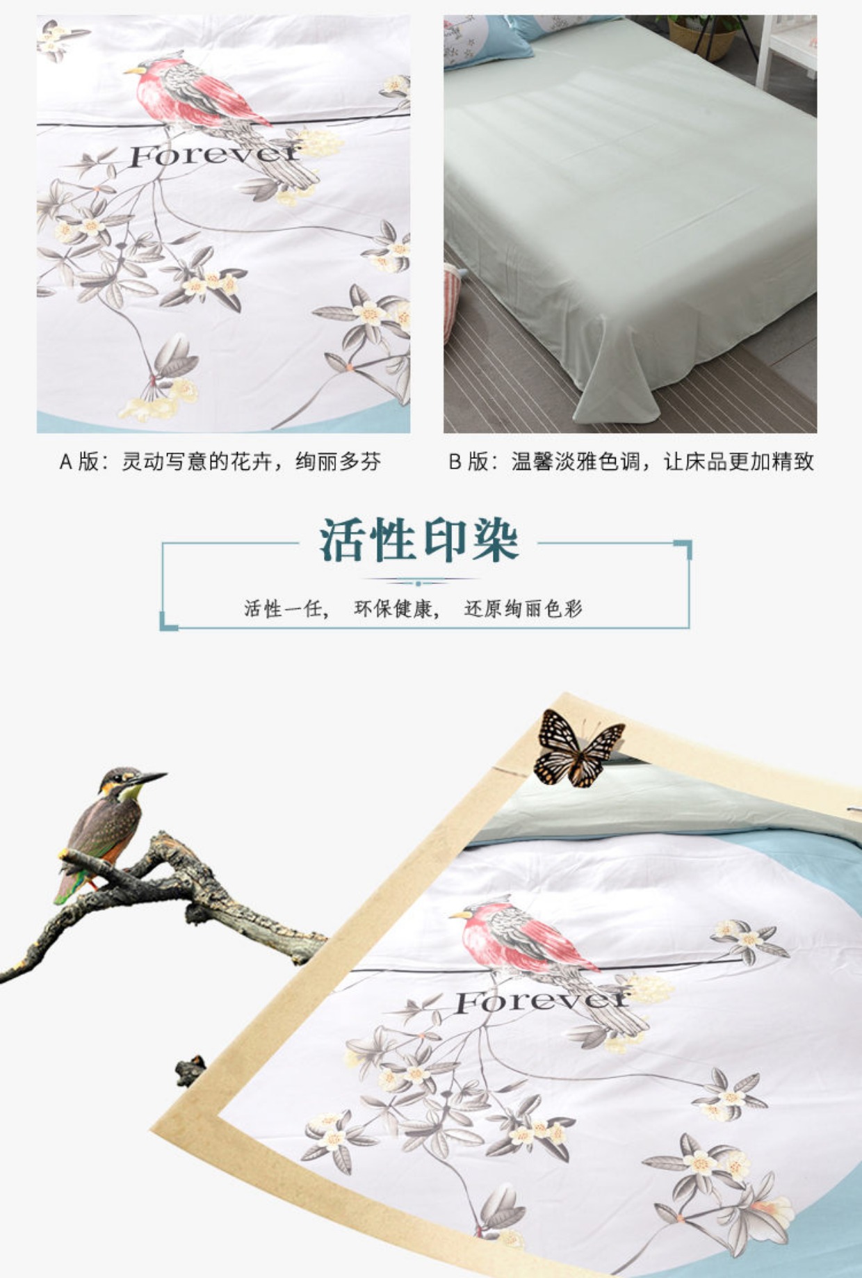Giải phóng mặt bằng cotton dày bốn mảnh Bộ 1,8m đơn đôi bông mùa đông bộ chăn ga gối cotton