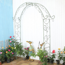 Retro Wrought iron large span flowers moon season arch Flower stand Terrace Garden courtyard Villa bed and breakfast plant climbing pergola