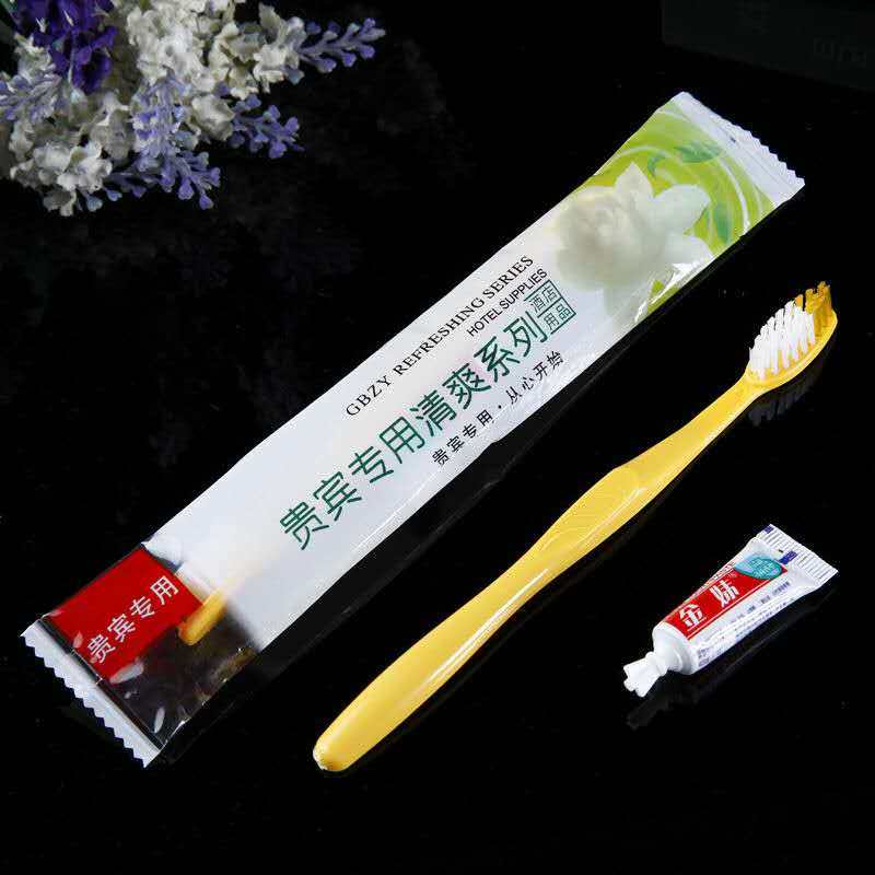 Guest House Hotel Disposable Toiletries Hotels Home Soft Hair Toothpaste Toothbrushes Two-in-one Dental Tool Suit