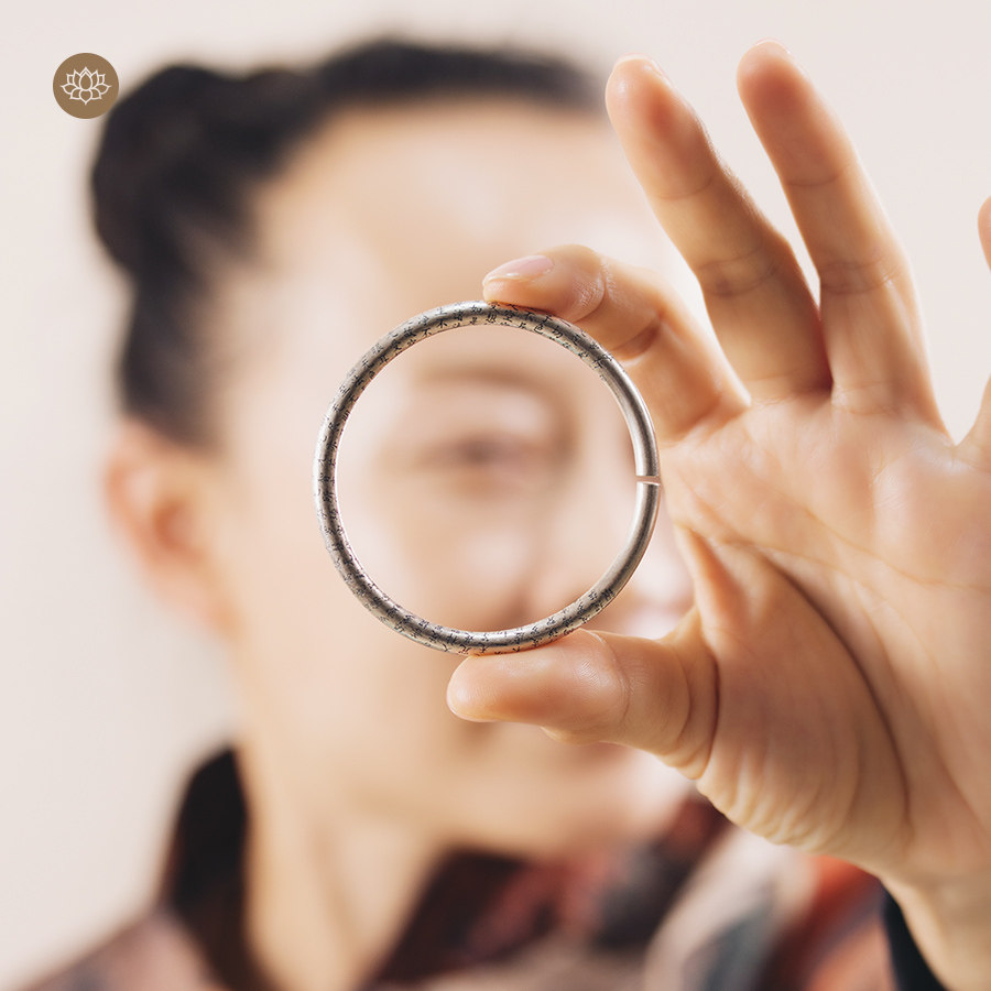 Meadow Wen - Chuan - Luck - Life - Life - is a simple design of S999 football silver bracelet