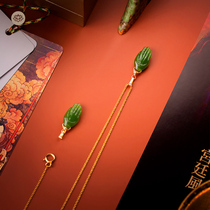 The world of Meadowen Genesis and Tian Beyyu Classical State Wind Design Necklace 14K Baugold Jewelry Pendant