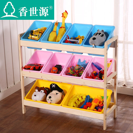 儿童玩具收纳架实木幼儿园玩具架宝宝玩具收纳