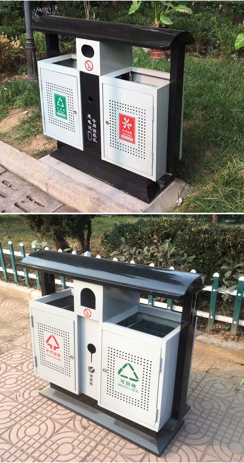 Customized galvanized sheet paint sanitation buckets, dustbins, fruit shell boxes, cleaning buckets, garbage sorting booths, sorting rooms, etc.