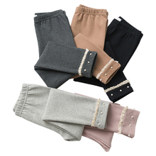 女童打底裤儿童洋气裤子加绒加厚