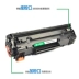 Hộp mực Connaught CC388A cho HP dễ dàng thêm bột CC388A M1136 P1108 HP 1007 P1106 m126a hộp mực máy in m128fn fp m1213nf 1216nfh - Hộp mực hộp mực hp 2035 Hộp mực
