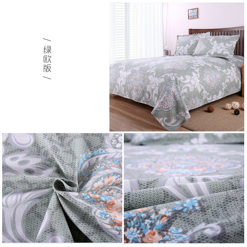 Fu cũ thô lanh in vải kép đơn ký túc xá khăn trải giường vải tatami đơn và nhỏ kang-Order - Khăn trải giường bộ ga giường cao cấp