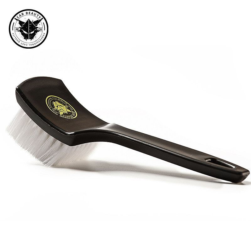 Small Rui tire brush steel ring wheel shell multi-functional hardwool cleaning brush car beauty special artifacts