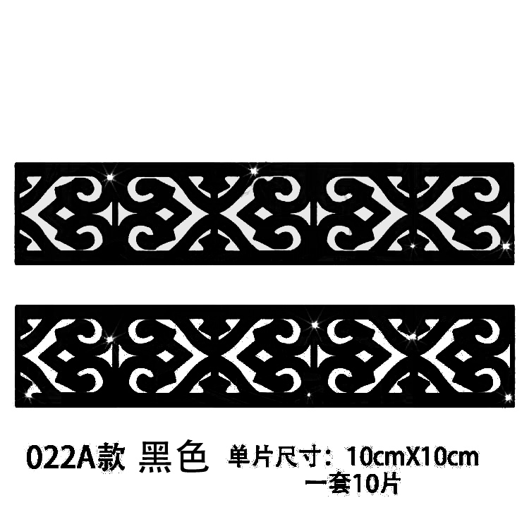 tivi oled Gương acrylic rỗng eo dòng tường sticker tự dính TV nền tường gương khung trần dải trang trí tự tải - TV tivi lg 32 inch