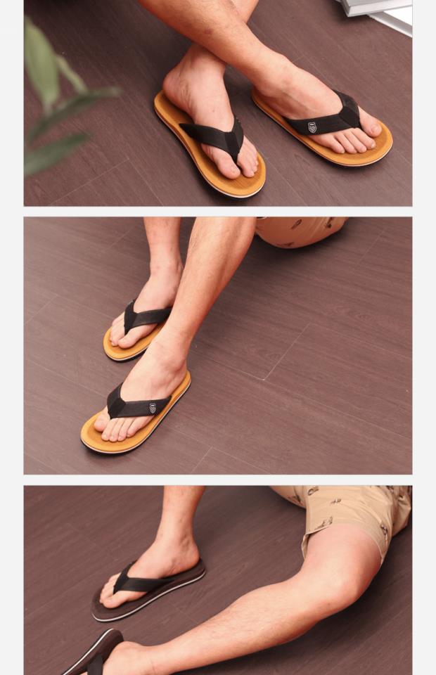 Mùa hè kích thước siêu lớn cộng với phân bón để tăng dép nam Thêm đôi giày nam rộng thoáng mát 45 46 47 48 kéo triều dép nam Gucci