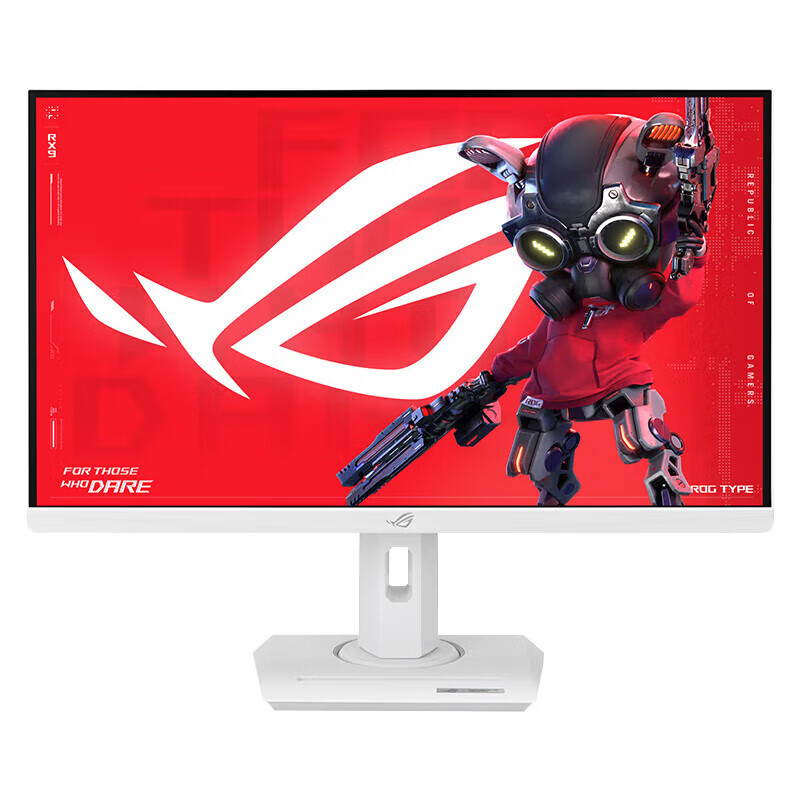 Asus Rog White Snowstorm 27inch Gaming Monitor 4K Overclocked 160Hz Dual Mode Switching