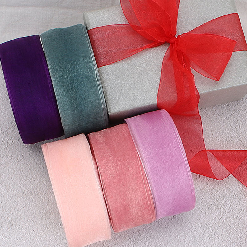 4cm Bouquet ribbon Chiffon ribbon Ribbon ribbon Gift wrapping ribbon Flower decoration ribbon Handmade diy material