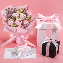 Pink ribbon flower gift box Decoration ribbon holiday wedding gift cake packaging ribbon ribbon clothing accessories