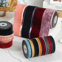 Hair accessories hairclip Decoration ribbon flowers gift packaging velvet belt Florist flower supplies clothing accessories flocking belt