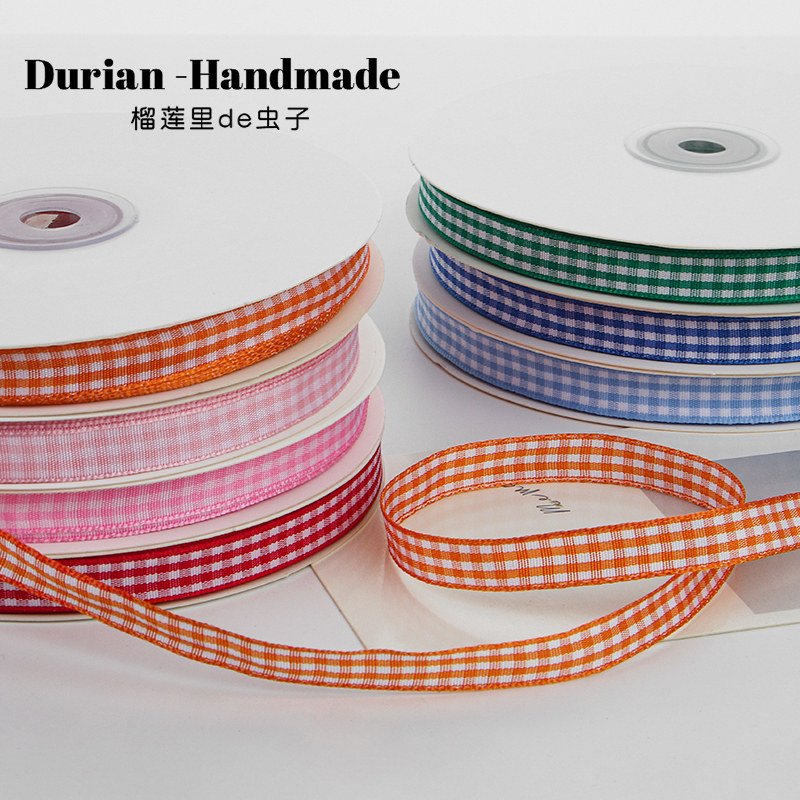 Double-sided panel ribbon flower bouquet gift decoration cake baking packaging ribbon ribbon hand diy ribbon