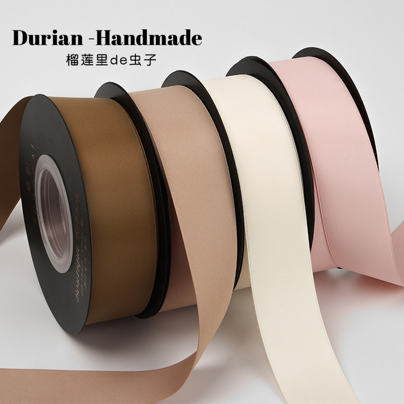 Butterfly bowl cake gift bouquet ribbon decorated with silk belt ribbon 2 5 cm diluted polyester belt