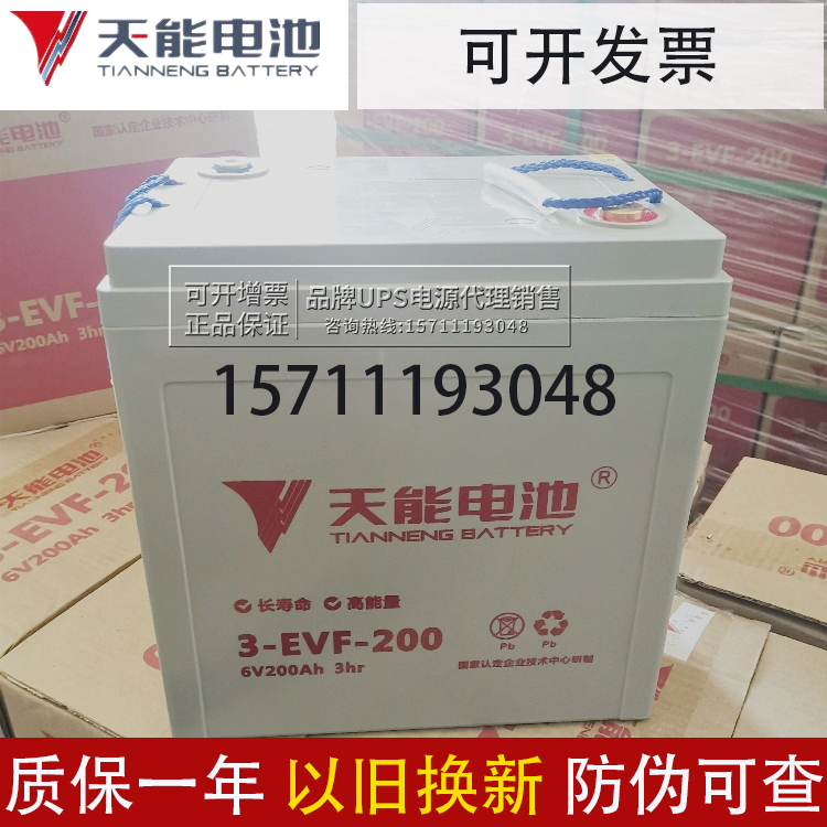 Tianeng 3-Evf-200Ah Electric Vehicle Sightseeing Train Floor Cleaning Machine 12V140Ah100Ah Patrol Car Battery