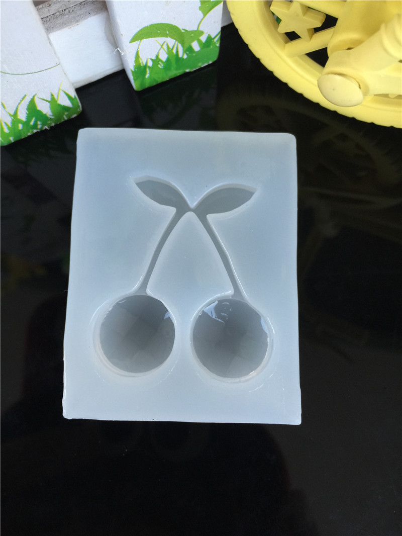Pha lê Epoxy Trang sức Handmade DIY Làm Handmade UV UV Clay Khuôn vỏ di động Keychain Cherry Khuôn khuôn bánh trung thu 50g
