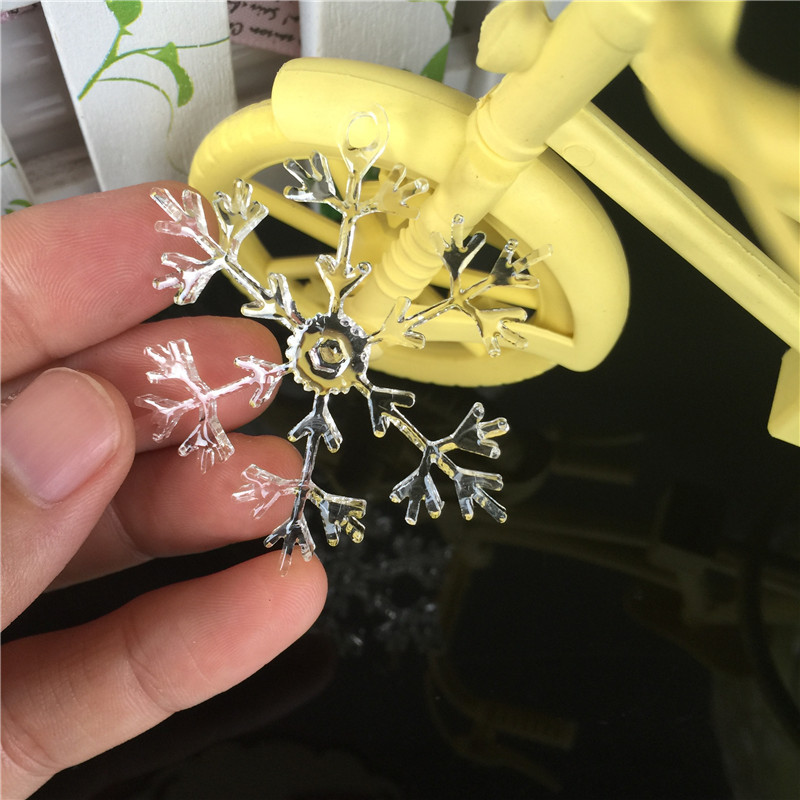 Gương 4 mặt dây chuyền bông tuyết tùy chọn AB pha lê thả keo UV keo silicone khuôn DIY mặt dây chuyền trang sức thủ công khuôn làm kem que