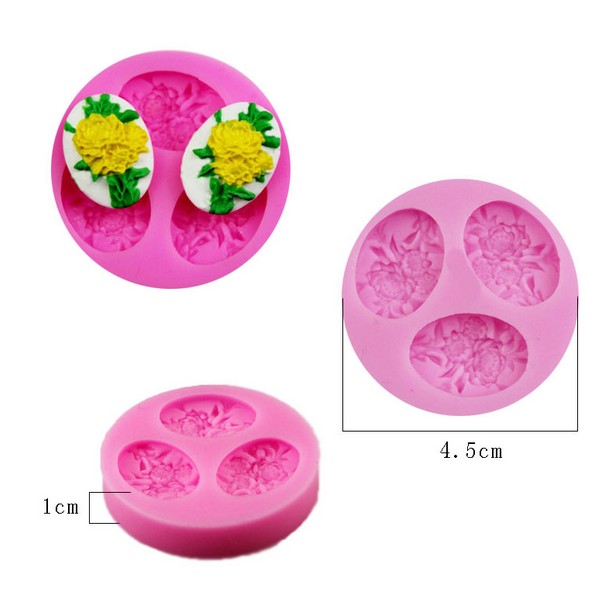 DIY khuôn mẫu Giống hoa hồng hoa cúc fondant silicone lỏng silicone khuôn mềm đất sét thủ công trang trí xà phòng khuôn bánh tart