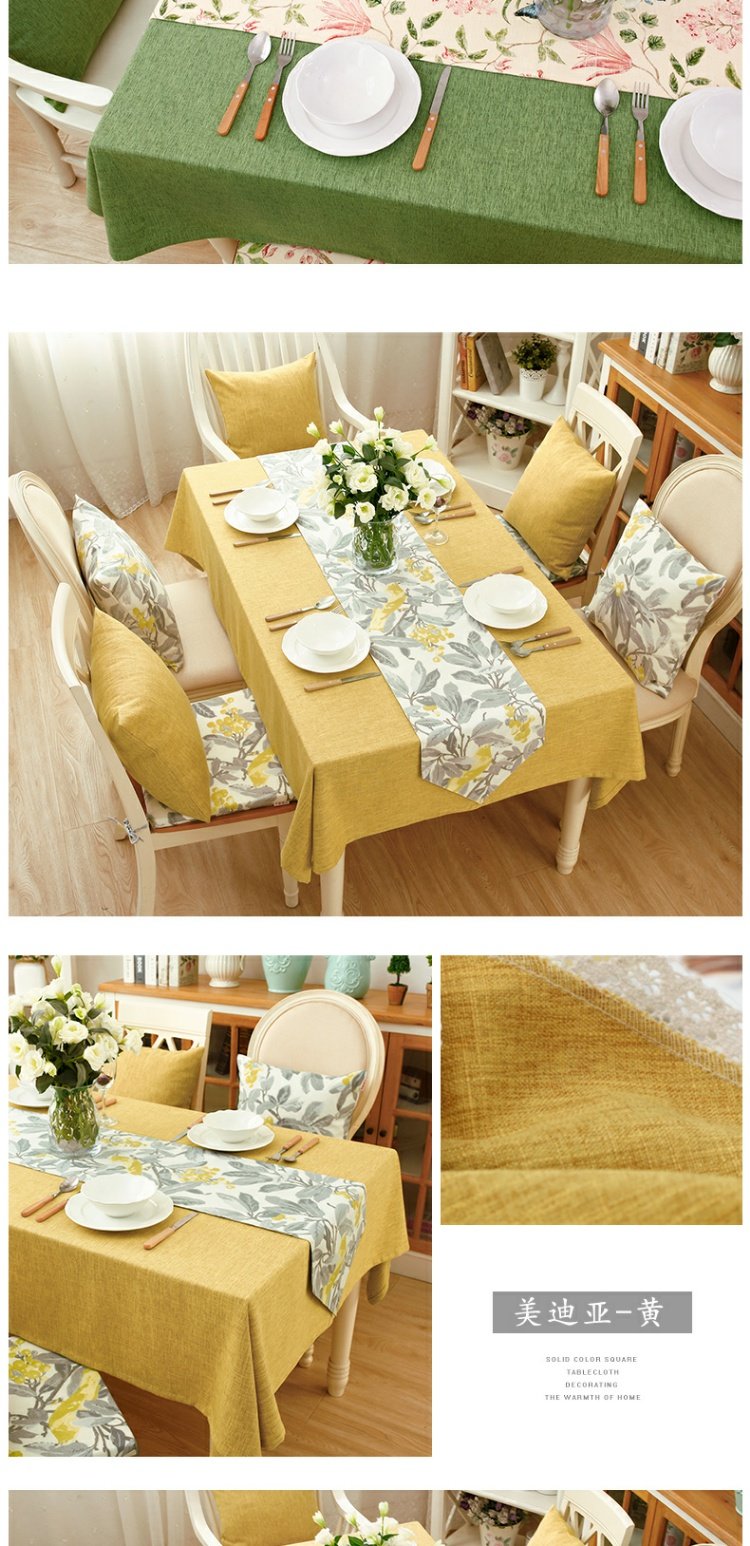 tinh khiết ren đồng bằng khăn trải bàn khăn trải bàn nhà bên Mỹ bàn tròn bông vải và vải khăn trải bàn hiện đại nhỏ gọn Trung Quốc - Khăn trải bàn khăn ăn napkin