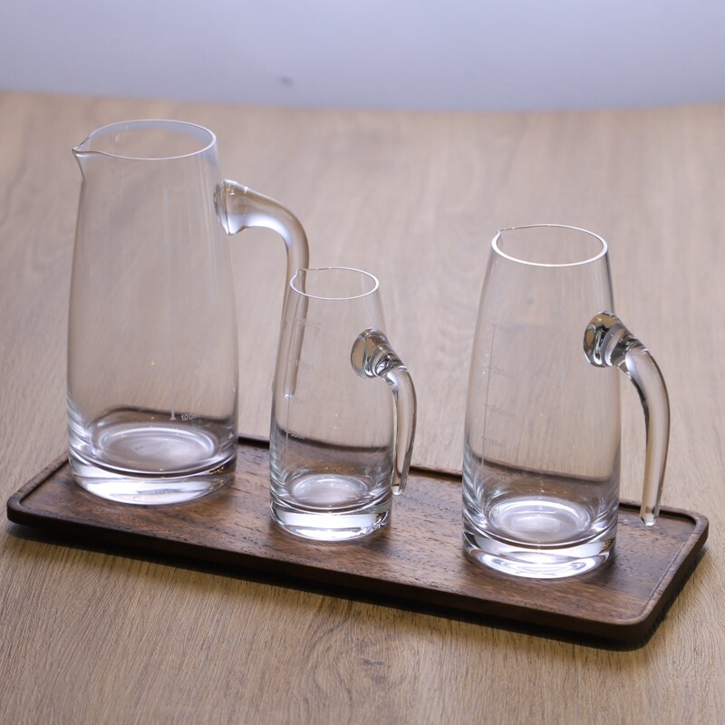 Bar utensils Crystal glass liquor dispenser Kettle with handle Foreign wine male cup Juice cold kettle