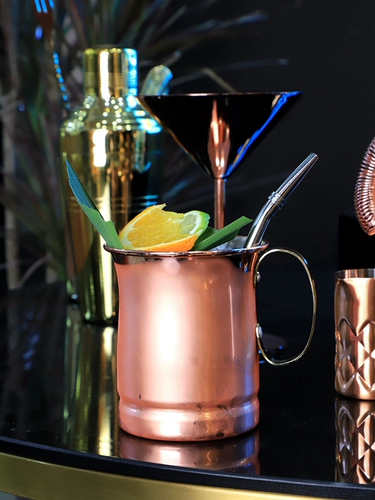 Японские медные мюли из нержавеющей стали, коктейльный бокал