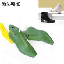 Domestic sales womens square toe medium thick heel back zipper boots shoe last short tube elastic boot last high top shoe mold W071H