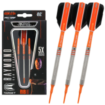 British TARGET RVB 80 series 2BA16G 18g straight soft tungsten steel darts Barney soft dart