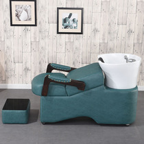 High-grade hair shampoo bed barbershop hair salon special shampoo chair punch bed punch bed ceramic basin factory direct sales