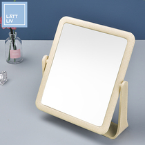 LATTLIV life worry-free straw double-sided rotating fashion table mirror makeup mirror desktop dressing small mirror