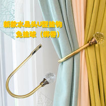 Tianhe lace curtain wall hook zinc alloy adhesive hook hanging ball strap accessories accessories free crystal hook manufacturers