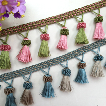 Tianhe lace new European style curtain lace tassel decoration two-color tassel accessories accessories hanging ball window curtain head