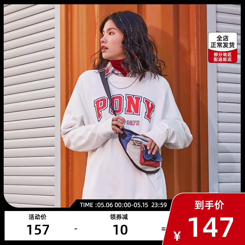 PONY necropolis Porny men and women sportswear spring trends fashion 100 hitch lovers casual blouses 01U2GS31