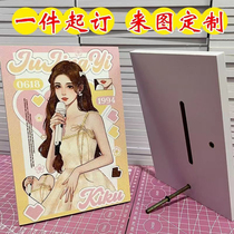 Idol Stars’ Gypsophila Frameless Painting Setup Customized Picture Frame Idol Photo DIY Frameless Painting Customization