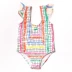 MMW KIDS Noe Zoe 20 Spring / Summer New Girls Olympic Màu tương phản Áo tắm Chống tia UV SPF50 - Đồ bơi trẻ em Đồ bơi trẻ em